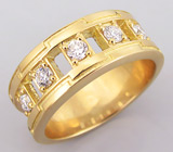 Изящные обручальные кольца с бриллиантами