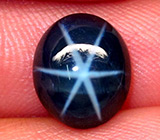 Кольцо со звездчатым сапфиром