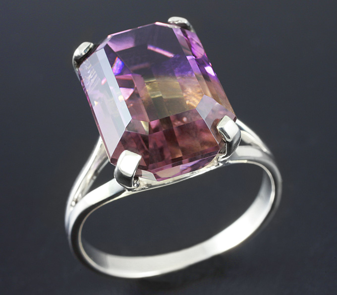 Серебро 925 Кольцо c аметрином