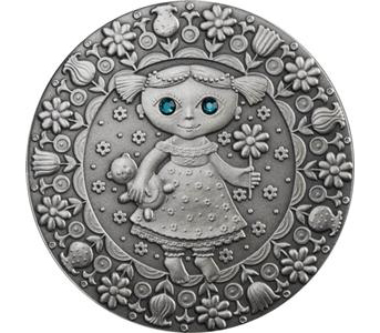 Кулон с арт-монетой «Дева»