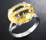 Кольцо c цитрином Серебро 925