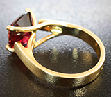 Кольцо с забайкальским турмалином со сменой цвета