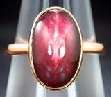 Кольцо со звездчатым рубином 7,13 карата