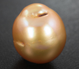 Золотистая морская жемчужина барокко 17,12 карата! Натуральный цвет