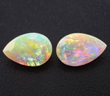 Серьги с ограненными эфиопскими опалами 2,93 карата