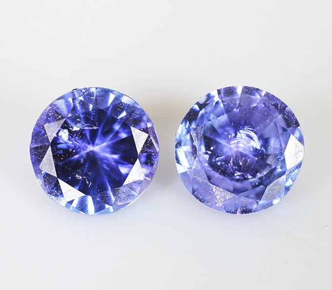 Подвесы для серег с танзанитами 1,01 карата