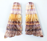 Крупный! Парный резной флюорит 123,87 карата