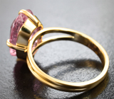 Кольцо с розовым турмалином 5,48 карата Золото
