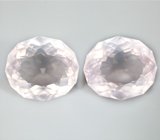 Крупная пара розового кварца 37,76 карата