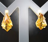 Комплект с гелиодорами авторской огранки 8,6 карата