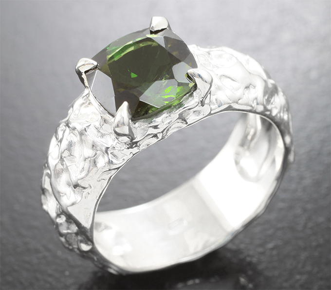 Серебро 925 Кольцо с турмалином 1,75 карата 