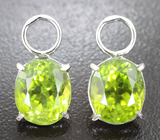 Подвесы для серег с перидотами 11,2 карата