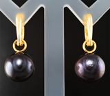 Серьги с цветным жемчугом барокко