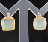 Серьги с бериллами 11,19 карата