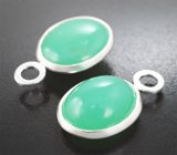 Подвесы для серег с хризопразом 29,56 карата