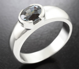 Кольцо с чистейшей кобальтово-синей шпинелью 1,47 карата