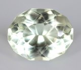 Серьги с зелеными аметистами авторской огранки 24,32 карата