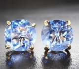 Серьги с флюоритами со сменой цвета 12,24 карата