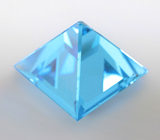 Swiss blue топаз авторской огранки 7,31 карата