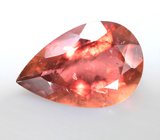 Крупный оранжево-красный турмалин 9,76 карата