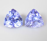 Пара танзанитов 3,68 карата