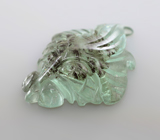 Резной голубовато-зеленый турмалин 2,95 карата