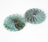 Крупная пара резных нефритов 40,21 карата