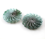 Крупная пара резных нефритов 40,21 карата