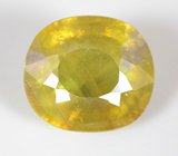 Крупный! Желто-зеленый сфен 12,09 карата