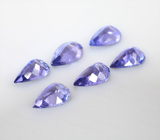 Набор из 6 танзанитов высокой чистоты 5,32 карата