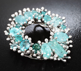 Кулон с грандидьеритами 2,04 карата, параиба турмалинами 5,23 карата и бриллиантами Золото