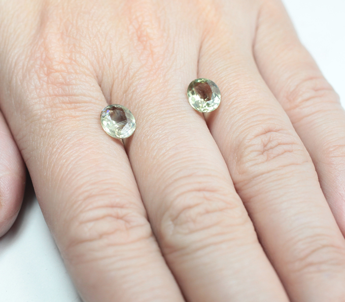 Пара диаспоров 3,83 карата