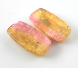 Крупная пара полихромных турмалинов 15,69 карата