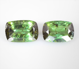 Пара зеленых апатитов 5,81 карата