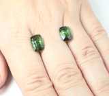 Пара зеленых апатитов 5,81 карата