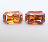 Пара ярких цирконов 2,78 карата