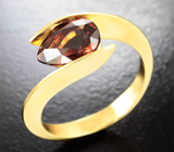 Кольцо с оранжевым цирконом 2,29 карата