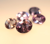 Набор из 5 редких гранатов с александритовым эффектом 1,31 карата