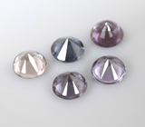 Набор из 5 редких гранатов с александритовым эффектом 1,16 карата