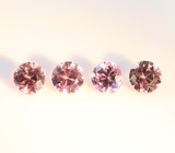 Набор из 4 гранатов со сменой цвета 0,98 карата