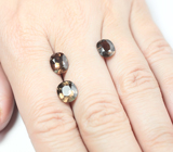 Крупный набор из 3 гранатов со сменой цвета 7,41 карата