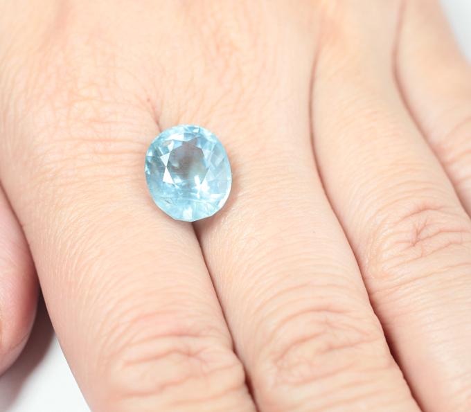 Насыщенный аквамарин 6,69 карата