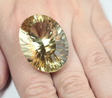 Крупный! Чистейший цитрин лазерной огранки 72,17 карата