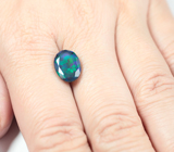 Ограненный черный опал 2,41 карата