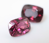 Пара пурпурно-красных шпинелей 2,59 карата
