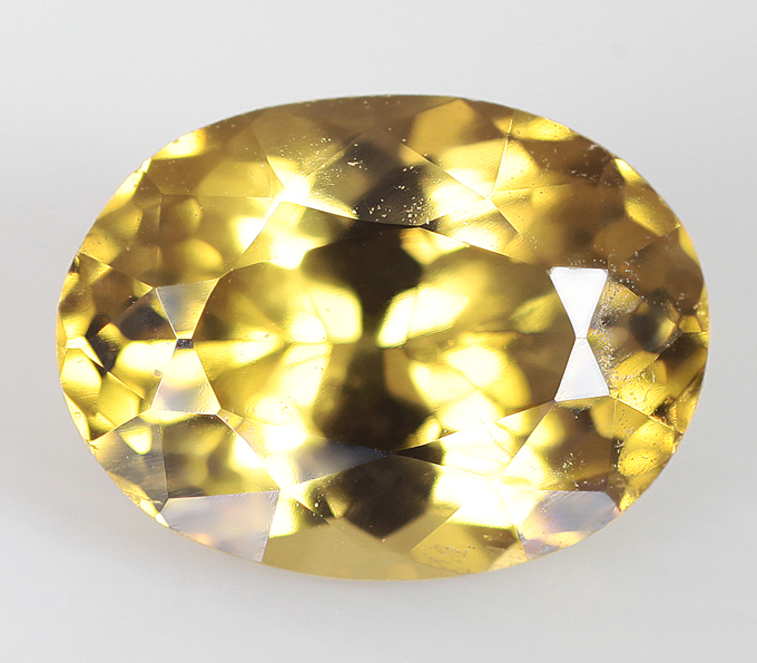 Кулон с насыщенным синхалитом высокой чистоты 1,03 карата и бриллиантом