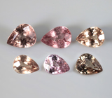 Серьги с гранатами со сменой цвета 4,9 карата Серебро 925