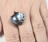 Черная морская жемчужина барокко 28,45 карата