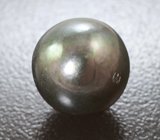 Черная морская жемчужина 9,72 карата! Титановый люстр