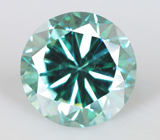 Голубовато-зеленый муассанит 2,56 карата